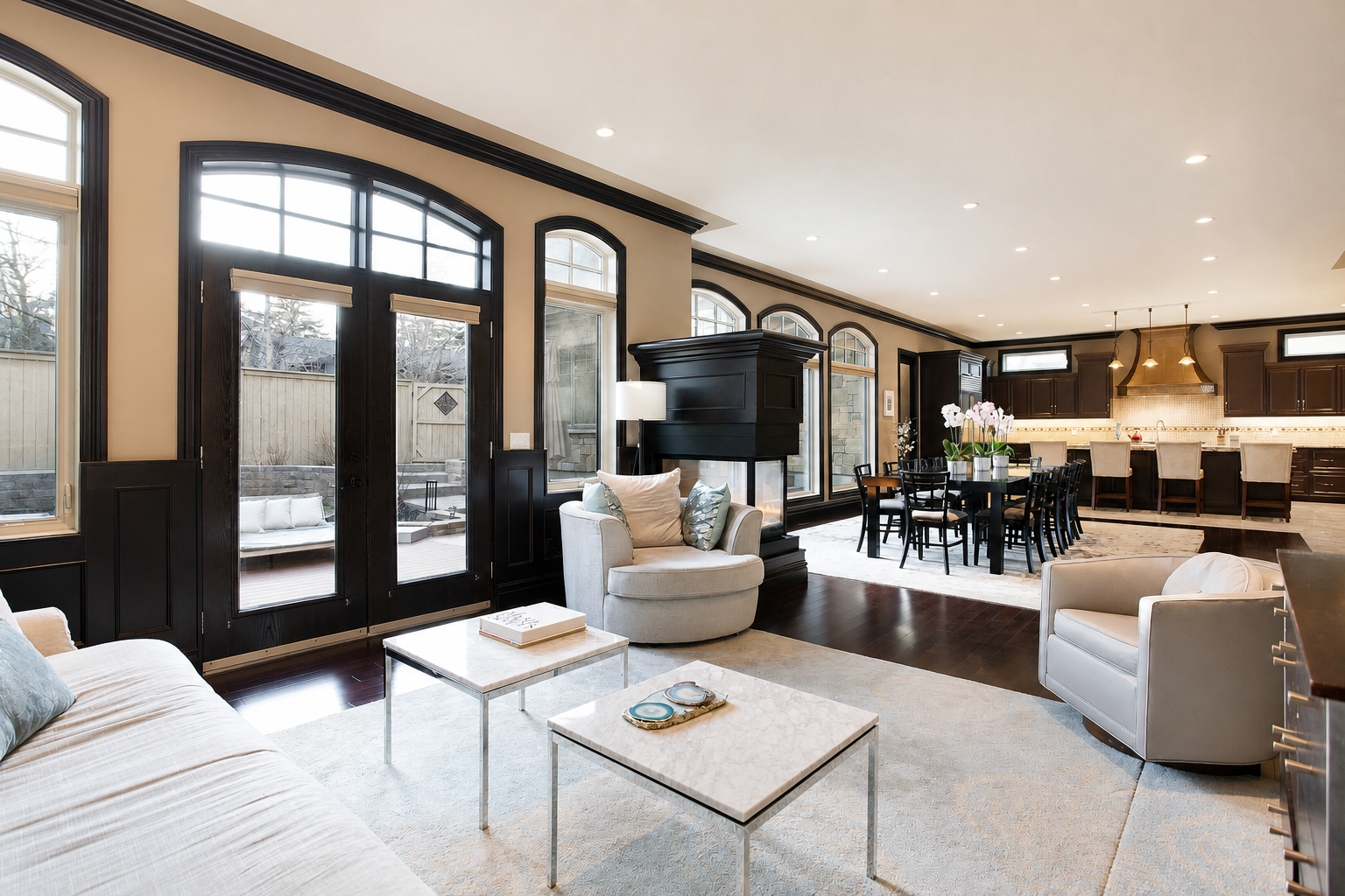 Real Calgary residence interior used as editorial context for the luxury market observatory